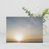 Beach Sunset Sunrise Celebration Fügen Sie Ihren T Einladung (Stehend Vorderseite)