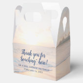 Beach Sunset Sunrise Vielen Dank Personalisiert Geschenkschachtel (Geöffnet)
