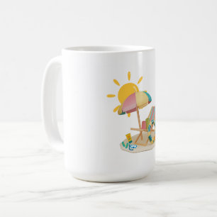 Beach Sunset T - Shirt - Für Ozean- und Sommerlieb Kaffeetasse