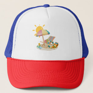 Beach Sunset T - Shirt - Für Ozean- und Sommerlieb Truckerkappe