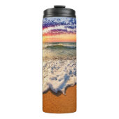 Beach Sunset Thermosbecher (Vorderseite)
