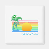 Beach Sunset Turks Caicos Magnet (Vorne)