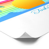 Beach Sunset Turks Caicos Poster (Ecke)