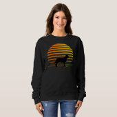 Beach Sunset und Labrador Retriever Sweatshirt (Vorne ganz)