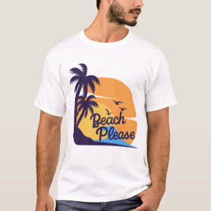 Beach Sunset Vibes   Sommer tropischer T - Shirt