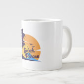 Beach Sunset Vibes | Summer Tropical Tasse (Vorderseite Rechts)