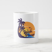 Beach Sunset Vibes | Summer Tropical Tasse (Vorderseite)