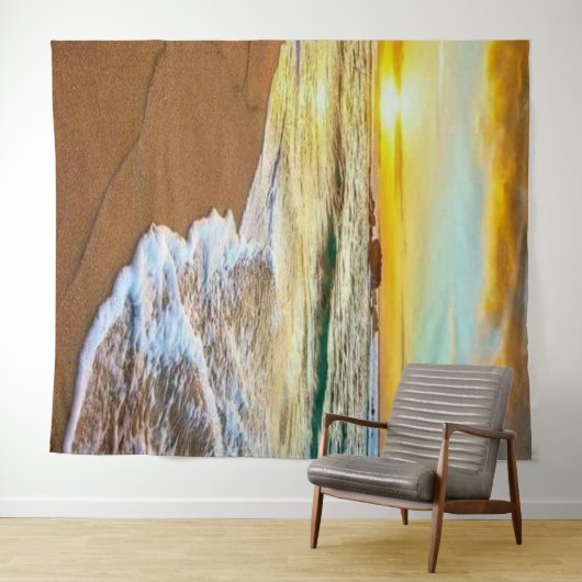 Beach Sunset Wandteppich (Beispiel (Horizontal))