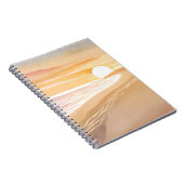 Beach Sunset Watercolor | Schönes Gelb Notizblock (Rechte Seite)