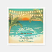 Beach Sunset Wedkins Serviette (Vorderseite)