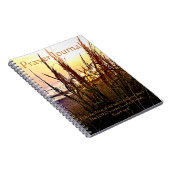 Beach Sunset Wild Grass Prayer Journal Notizblock (Rechte Seite)