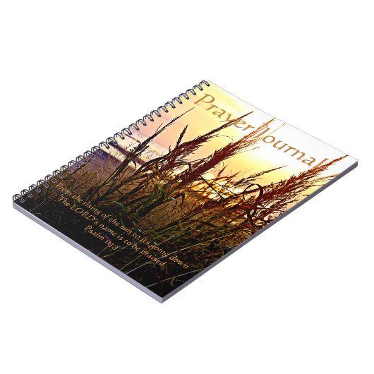 Beach Sunset Wild Grass Prayer Journal Notizblock (Linke Seite)