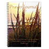 Beach Sunset Wild Grass Prayer Journal Notizblock (Vorderseite)