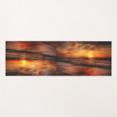 Beach Sunset Yogamatte (Vorderseite (Horizontal))