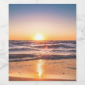 beach super vacation weinetikett (Einzelnes Label)