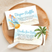 Beach Surf Baby on Board Shower Books for Baby Begleitkarte