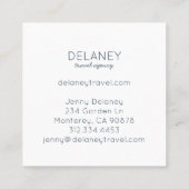 Beach Surf Bike Foto Tourismus Quadratische Visitenkarte (Rückseite)