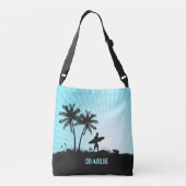Beach Surfer individuelle Name Taschen (Rückseite)
