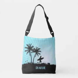 Beach Surfer individuelle Name Taschen