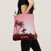 Beach Surfer individuelle Name Taschen (Von Nahem)