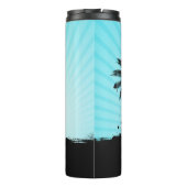 Beach Surfer individuelle Name tumbler Thermosbecher (Rückseite)