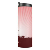 Beach Surfer individuelle Name tumbler Thermosbecher (Nach rechts gedreht)
