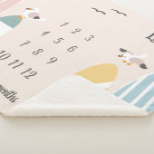 Beach Surfer Twins Milestone Baby Sherpadecke (3/4)