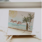 Beach Surfing Baby Dusche Dankeskarte