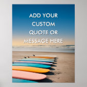 Beach Surfing-Create Your Own Motivational Poster (Vorne)