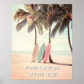 Beach Surfing-Create Your Own Motivational  Poster (Vorne)
