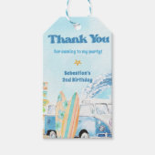 Beach Surfing Geburtstagsparty Geschenkanhänger (Vorderseite)