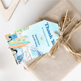 Beach Surfing Geburtstagsparty Geschenkanhänger