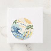 Beach Surfing Geburtstagsparty Geschenkanhänger (Beispiel)