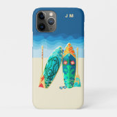 Beach Surfing Monogram iPhone / iPad Gehäuse Case-Mate iPhone Hülle (Rückseite)