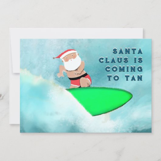 Beach Surfing Weihnachten (Vorderseite)