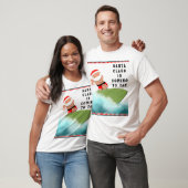 Beach Surfing Weihnachten T-Shirt (Unisex)