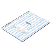 Beach Sweet Dreams Cat on Towel Notizblock (Linke Seite)