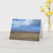 Beach Sympathy Card Karte (Gelbe Blume)