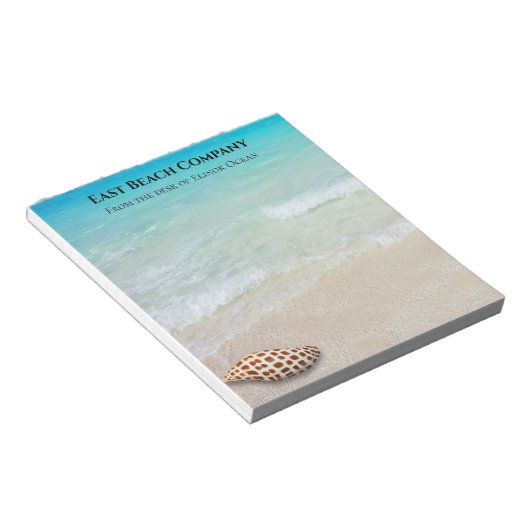 Beach Szene Junonia Seashell Blank Personal Notizblock (angewinkelt)