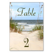 Beach-Table-Karte Tischnummer (Vorderseite)