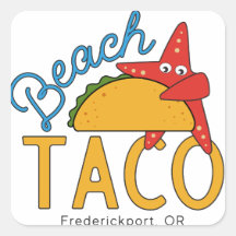 Beach Taco Stickers