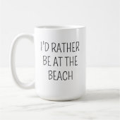 BEACH Tasse Geschenk Idee, ich wäre eher im Beach  (Links)