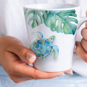 Beach Tasse Türkis Blue Watercolor Sea Turtle
