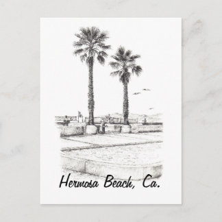 Beach Tennis, Hermosa Beach, Ca. Postkarte