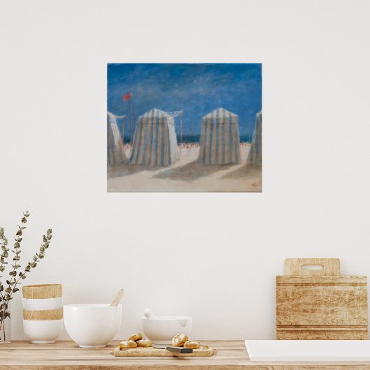 Beach Tents Bretagne 2012 Poster (Küche)