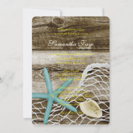 BEACH THEMA B'NOT B'NAI BAR BAT MITZVAH EINLADUNG