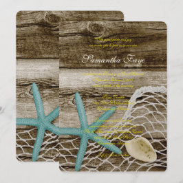 BEACH THEMA B'NOT B'NAI BAR BAT MITZVAH EINLADUNG