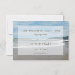 Beach Thema Save the Date Einladung, Strand Szene