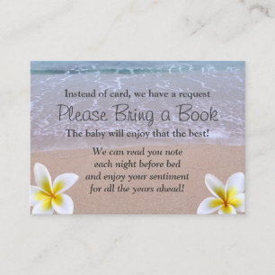 Beach Theme Baby Dusche bringen eine Reservierung Begleitkarte