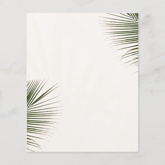 Beach Theme Brautparty Trivia Frage Flyer (Hinten)